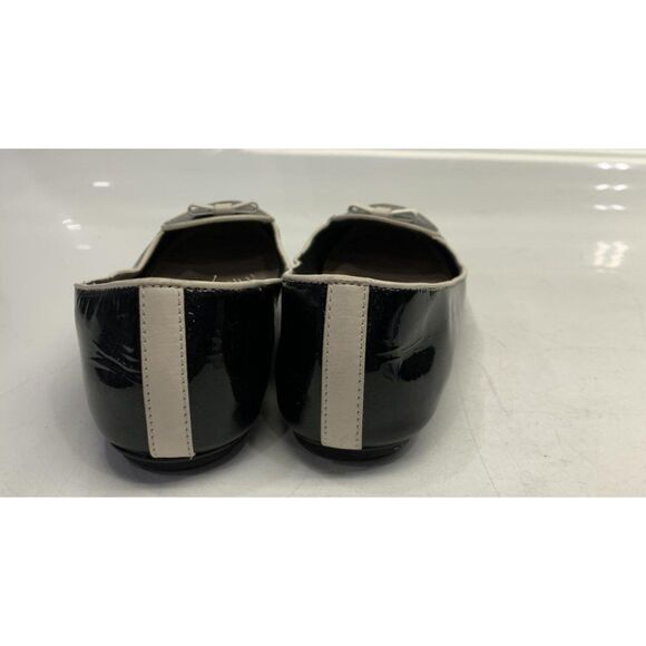 Coach Black Patent Leather Loafer Flats With Bow Size 10 - Picture 5 of 6